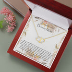 Bonus Mom Necklace, To My Beautiful Bonus Mom On My Wedding Day Necklace, Gift For Stepmother Of The Groom Gift Mother's Day Everlasting Love Necklace