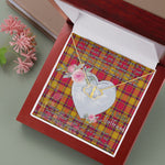 Gift To My Beautiful Girlfriend Valentine Necklace For Soulmate Anniversary Clan Scrymgeour Tartan Everlasting Love Necklace,valentine necklace, necklace girlfriend, necklace for wife, cute necklaces for girlfriend, jewelry for girlfriend, to my soulmate necklace, to my future wife necklace,