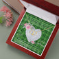 Scotstee Shop - To My Beautiful Girlfriend Valentine Necklace Clan Boyle Tartan Gift for Girlfriend Everlasting Love Necklace