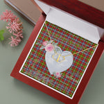 Scotstee Shop - To My Beautiful Girlfriend Valentine Necklace Clan Forrester Tartan Gift for Girlfriend Everlasting Love Necklace