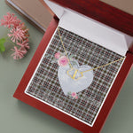Gift To My Beautiful Girlfriend Valentine Necklace For Soulmate Anniversary Clan Little Arisaid Tartan Everlasting Love Necklace,valentine necklace, necklace girlfriend, necklace for wife, cute necklaces for girlfriend, jewelry for girlfriend, to my soulmate necklace, to my future wife necklace,
