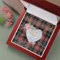 Gift To My Beautiful Girlfriend Valentine Necklace For Soulmate Anniversary Clan Norwegian Tartan Everlasting Love Necklace