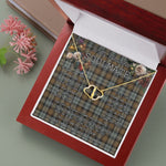 To My Beautiful Soulmate Necklace In Your Eyes I Have Found My Home Clan Gordon Weathered Tartan Forever Love Necklace Tartan Gift for Girlfriend Everlasting Love Necklace