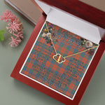 To My Beautiful Soulmate Necklace In Your Eyes I Have Found My Home Clan Robertson Ancient Tartan Forever Love Necklace Tartan Gift for Girlfriend Everlasting Love Necklace