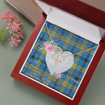 Gift To My Beautiful Girlfriend Valentine Necklace For Soulmate Anniversary Clan Laing Tartan Everlasting Love Necklace,valentine necklace, necklace girlfriend, necklace for wife, cute necklaces for girlfriend, jewelry for girlfriend, to my soulmate necklace, to my future wife necklace,