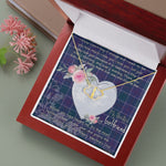Gift To My Beautiful Girlfriend Valentine Necklace For Soulmate Anniversary Clan Navy US Edzell Tartan Everlasting Love Necklace,valentine necklace, necklace girlfriend, necklace for wife, cute necklaces for girlfriend, jewelry for girlfriend, to my soulmate necklace, to my future wife necklace,