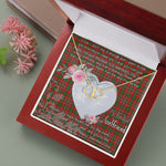 Gift To My Beautiful Girlfriend Valentine Necklace For Soulmate Anniversary Clan Innes Modern Tartan Everlasting Love Necklace