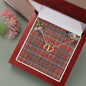 To My Beautiful Soulmate Necklace In Your Eyes I Have Found My Home Clan Robertson Weathered Tartan Forever Love Necklace Tartan Gift for Girlfriend Everlasting Love Necklace