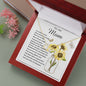 Mom Necklace Gift - To My Mom - You Mean The World For All You Do Mother's Day Necklace, Mother's Day Everlasting Love Necklace