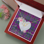 Gift To My Beautiful Girlfriend Valentine Necklace For Soulmate Anniversary Clan Wardlaw Tartan Everlasting Love Necklace,valentine necklace, necklace girlfriend, necklace for wife, cute necklaces for girlfriend, jewelry for girlfriend, to my soulmate necklace, to my future wife necklace,