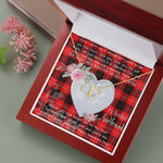 Gift To My Beautiful Girlfriend Valentine Necklace For Soulmate Anniversary Clan Cunningham Modern Tartan Everlasting Love Necklace,valentine necklace, necklace girlfriend, necklace for wife, cute necklaces for girlfriend, jewelry for girlfriend, to my soulmate necklace, to my future wife necklace,