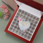 Scotstee Shop - To My Beautiful Girlfriend Valentine Necklace Clan Borthwick Tartan Gift for Girlfriend Everlasting Love Necklace