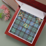 To My Beautiful Soulmate Necklace In Your Eyes I Have Found My Home Clan Mitchell Ancient Tartan Forever Love Necklace Tartan Gift for Girlfriend Everlasting Love Necklace