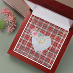 Gift To My Beautiful Girlfriend Valentine Necklace For Soulmate Anniversary Clan MacDougall Dress Tartan Everlasting Love Necklace,valentine necklace, necklace girlfriend, necklace for wife, cute necklaces for girlfriend, jewelry for girlfriend, to my soulmate necklace, to my future wife necklace,
