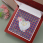 Gift To My Beautiful Girlfriend Valentine Necklace For Soulmate Anniversary Clan Laing of Archiestown Tartan Everlasting Love Necklace,valentine necklace, necklace girlfriend, necklace for wife, cute necklaces for girlfriend, jewelry for girlfriend, to my soulmate necklace, to my future wife necklace,