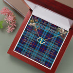 To My Beautiful Soulmate Necklace In Your Eyes I Have Found My Home Clan McCorquodale Tartan Forever Love Necklace Tartan Gift for Girlfriend Everlasting Love Necklace