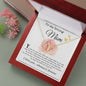 Mom Necklace Gift, To My Loving Mom Neckalce, You Held Me When Times were Tough, You are My Rock, Mother's Day Everlasting Love Necklace