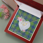 Gift To My Beautiful Girlfriend Valentine Necklace For Soulmate Anniversary Clan Marjoribanks Ancient Tartan Everlasting Love Necklace,valentine necklace, necklace girlfriend, necklace for wife, cute necklaces for girlfriend, jewelry for girlfriend, to my soulmate necklace, to my future wife necklace,