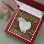 Scotstee Shop - To My Beautiful Girlfriend Valentine Necklace Clan Blackstock Tartan Gift for Girlfriend Everlasting Love Necklace