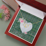 Gift To My Beautiful Girlfriend Valentine Necklace For Soulmate Anniversary Clan Ross Hunting Ancient Tartan Everlasting Love Necklace,valentine necklace, necklace girlfriend, necklace for wife, cute necklaces for girlfriend, jewelry for girlfriend, to my soulmate necklace, to my future wife necklace,