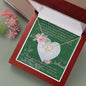 Gift To My Beautiful Girlfriend Valentine Necklace For Soulmate Anniversary Clan Innes Hunting Tartan Everlasting Love Necklace
