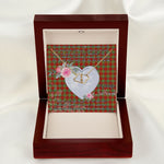 Gift To My Beautiful Girlfriend Valentine Necklace For Soulmate Anniversary Clan Leask Modern Tartan Everlasting Love Necklace