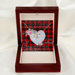 Gift To My Beautiful Girlfriend Valentine Necklace For Soulmate Anniversary Clan Ramsay Red Tartan Everlasting Love Necklace,valentine necklace, necklace girlfriend, necklace for wife, cute necklaces for girlfriend, jewelry for girlfriend, to my soulmate necklace, to my future wife necklace,
