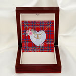 Gift To My Beautiful Girlfriend Valentine Necklace For Soulmate Anniversary Clan Inverness Tartan Everlasting Love Necklace