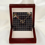 To My Beautiful Soulmate Necklace In Your Eyes I Have Found My Home Clan Navy Dress Blue Tartan Everlasting Love Necklace