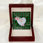 Scotstee Shop - To My Beautiful Girlfriend Valentine Necklace Clan Anstruther Hunting Tartan Gift for Girlfriend Everlasting Love Necklace