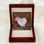 Scotstee Shop - To My Beautiful Girlfriend Valentine Necklace Clan Erskine Tartan Gift for Girlfriend Everlasting Love Necklace