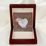 Gift To My Beautiful Girlfriend Valentine Necklace For Soulmate Anniversary Clan MacKintosh Weathered Tartan Everlasting Love Necklace,valentine necklace, necklace girlfriend, necklace for wife, cute necklaces for girlfriend, jewelry for girlfriend, to my soulmate necklace, to my future wife necklace,