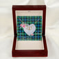 Scotstee Shop - To My Beautiful Girlfriend Valentine Necklace Clan Gunn Ancient Tartan Gift for Girlfriend Everlasting Love Necklace