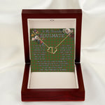 To My Beautiful Soulmate Necklace In Your Eyes I Have Found My Home Clan MacAlister Hunting Tartan Forever Love Necklace Tartan Gift for Girlfriend Everlasting Love Necklace