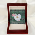 Gift To My Beautiful Girlfriend Valentine Necklace For Soulmate Anniversary Clan MacLean Tartan Everlasting Love Necklace,valentine necklace, necklace girlfriend, necklace for wife, cute necklaces for girlfriend, jewelry for girlfriend, to my soulmate necklace, to my future wife necklace,