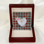 Scotstee Shop - To My Beautiful Girlfriend Valentine Necklace Clan Graham Tartan Gift for Girlfriend Everlasting Love Necklace