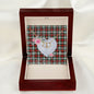 Scotstee Shop - To My Beautiful Girlfriend Valentine Necklace Clan Graham Tartan Gift for Girlfriend Everlasting Love Necklace