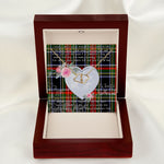 Scotstee Shop - To My Beautiful Girlfriend Valentine Necklace Clan Francis Tartan Gift for Girlfriend Everlasting Love Necklace