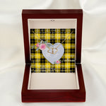 Scotstee Shop - To My Beautiful Girlfriend Valentine Necklace Clan Barclay Tartan Gift for Girlfriend Everlasting Love Necklace