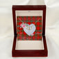 Gift To My Beautiful Girlfriend Valentine Necklace For Soulmate Anniversary Clan Scott Tartan Everlasting Love Necklace,valentine necklace, necklace girlfriend, necklace for wife, cute necklaces for girlfriend, jewelry for girlfriend, to my soulmate necklace, to my future wife necklace,
