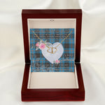 Gift To My Beautiful Girlfriend Valentine Necklace For Soulmate Anniversary Clan Maule Modern Tartan Everlasting Love Necklace,valentine necklace, necklace girlfriend, necklace for wife, cute necklaces for girlfriend, jewelry for girlfriend, to my soulmate necklace, to my future wife necklace,