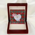 Scotstee Shop - To My Beautiful Girlfriend Valentine Necklace Clan Kerr Ancient Tartan Gift for Girlfriend Everlasting Love Necklace