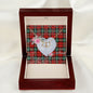 Scotstee Shop - To My Beautiful Girlfriend Valentine Necklace Clan Kerr Ancient Tartan Gift for Girlfriend Everlasting Love Necklace