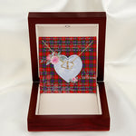 Scotstee Shop - To My Beautiful Girlfriend Valentine Necklace Clan Fraser Tartan Gift for Girlfriend Everlasting Love Necklace
