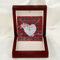 Scotstee Shop - To My Beautiful Girlfriend Valentine Necklace Clan Fraser Tartan Gift for Girlfriend Everlasting Love Necklace
