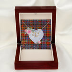 Scotstee Shop - To My Beautiful Girlfriend Valentine Necklace Clan Dalrymple Orginal Tartan Gift for Girlfriend Everlasting Love Necklace
