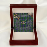 To My Beautiful Soulmate Necklace In Your Eyes I Have Found My Home Clan Donnachaidh Robertson Tartan Forever Love Necklace Tartan Gift for Girlfriend Everlasting Love Necklace