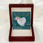 Scotstee Shop - To My Beautiful Girlfriend Valentine Necklace Clan Glen Ancient Tartan Gift for Girlfriend Everlasting Love Necklace