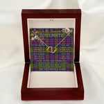 To My Beautiful Soulmate Necklace In Your Eyes I Have Found My Home Clan Donaldson Tartan Forever Love Necklace Tartan Gift for Girlfriend Everlasting Love Necklace