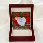 Scotstee Shop - To My Beautiful Girlfriend Valentine Necklace Clan Dunbar Tartan Gift for Girlfriend Everlasting Love Necklace